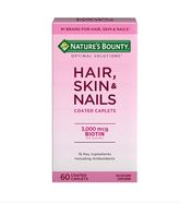 Hair, Skin & Nails 3,000 mcg of Biotin, 60 Caplets